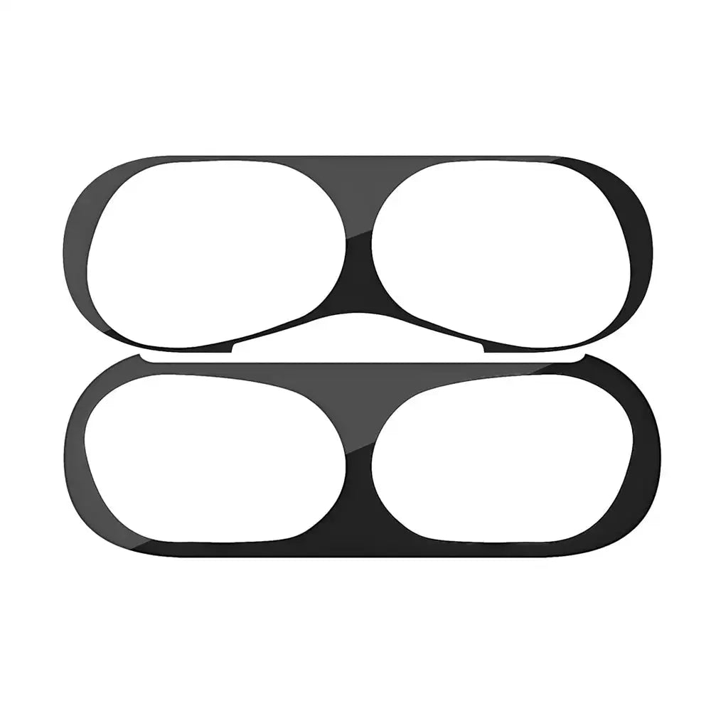 Black glossy protective shell for scratch-resistant AirPods case with a sleek design